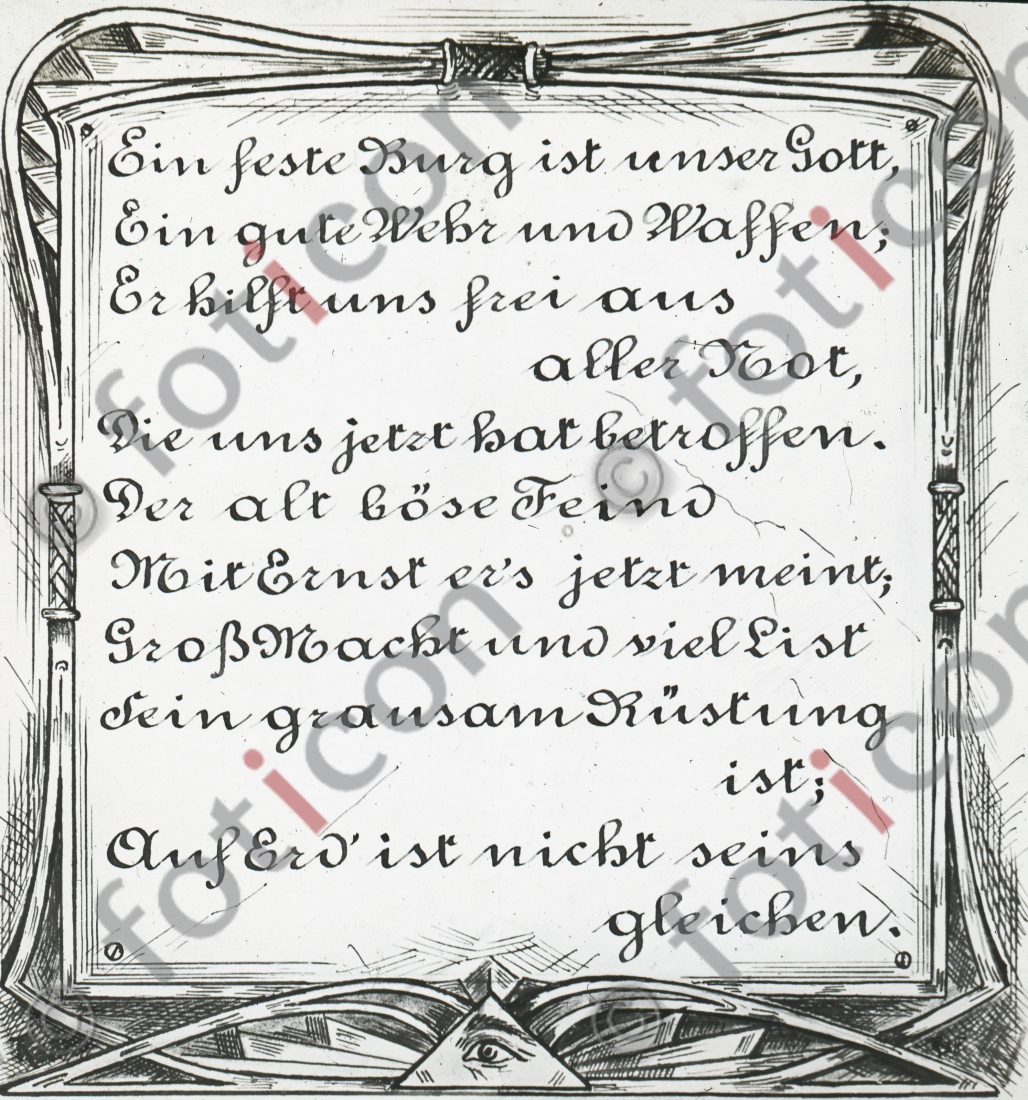 Liedtext aus "Eine feste Burg ist unser Gott" | Lyrics from "A Mighty Fortress Is Our God" (foticon-simon-150-063.jpg)